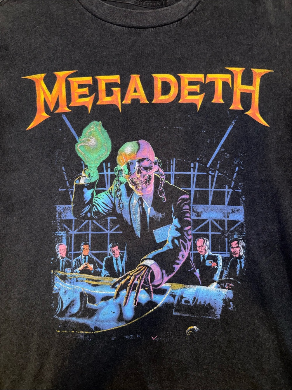 Megadeth Band Tee Vintage Style Graphic Shirt Boxy Fit Men’s L - Picture 3 of 5